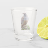 Steenpatrijs ,Kunst Shot Glas (Achterkant)