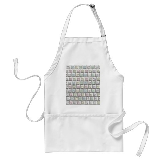 steenpatroon standaard schort (Voorkant)