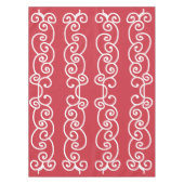 Steenrode witte rollen tafelkleed (Voorkant)