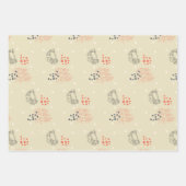 steenrood abstract inpakpapier vel (Voorkant)