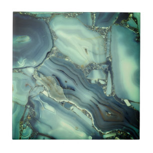 Steensmaak, keramische tegel met marmer-stijl tegeltje