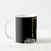 Steensteen en goudleeuwen koffiemok (Links)