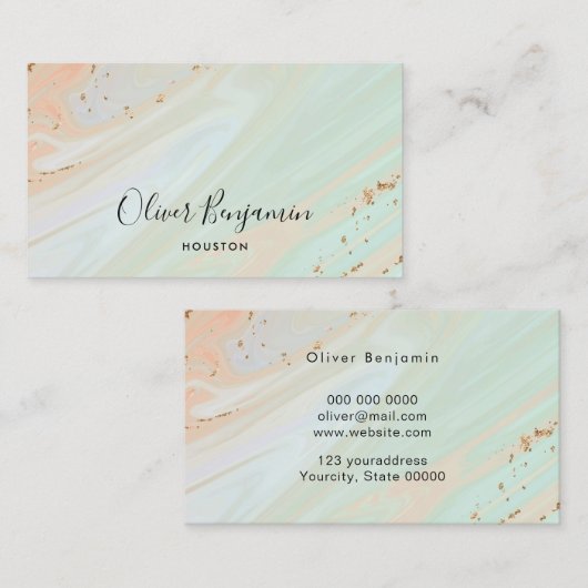 steensteen visitekaartje (Voorkant / Achterkant)