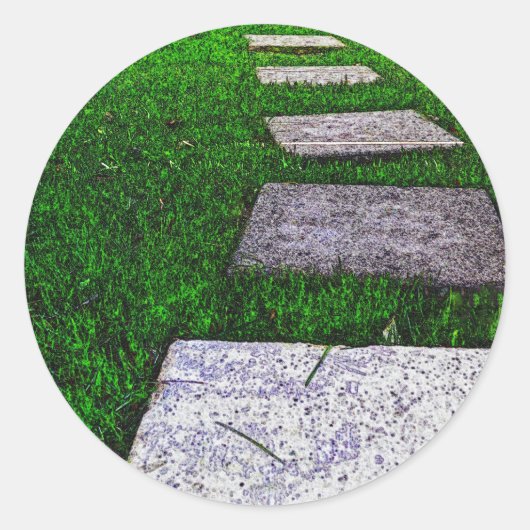 Steenstomen van Shirley Taylor Ronde Sticker (Voorkant)