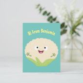 Steenteeltproducten met fijne bloemkool briefkaart (Staand voorkant)