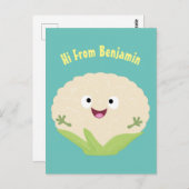 Steenteeltproducten met fijne bloemkool briefkaart (Voorkant / Achterkant)