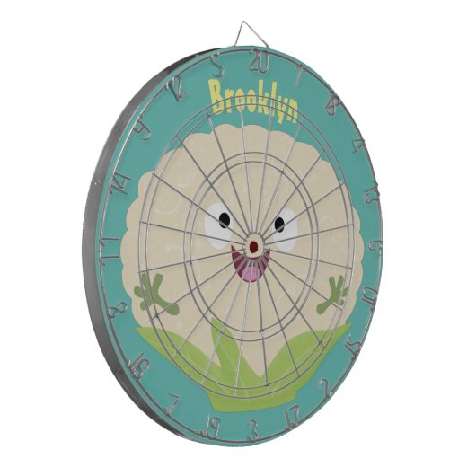 Steenteeltproducten met fijne bloemkool dartbord (Voorkant Links)