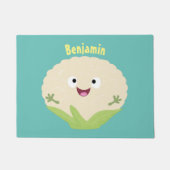 Steenteeltproducten met fijne bloemkool deurmat (Voorkant)