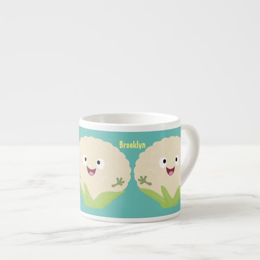 Steenteeltproducten met fijne bloemkool espresso kop (Voorkant rechts)