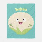 Steenteeltproducten met fijne bloemkool fleece deken (Voorkant)