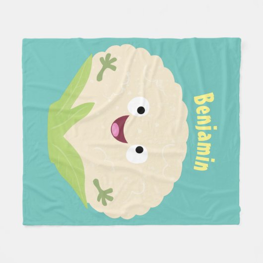 Steenteeltproducten met fijne bloemkool fleece deken (Voorkant (Horizontaal))