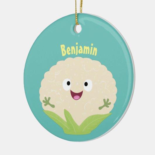 Steenteeltproducten met fijne bloemkool keramisch ornament (Links)