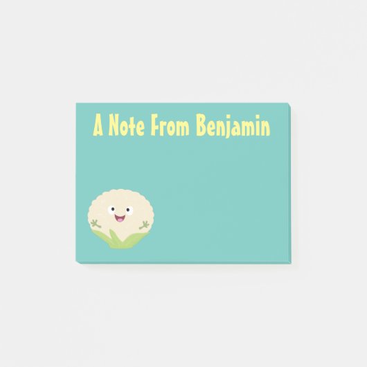 Steenteeltproducten met fijne bloemkool post-it® notes (Voorkant)