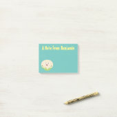Steenteeltproducten met fijne bloemkool post-it® notes (Op bureau)