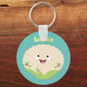 Steenteeltproducten met fijne bloemkool sleutelhanger (Voorkant)