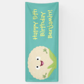 Steenteeltproducten met fijne bloemkool spandoek (Verticaal)