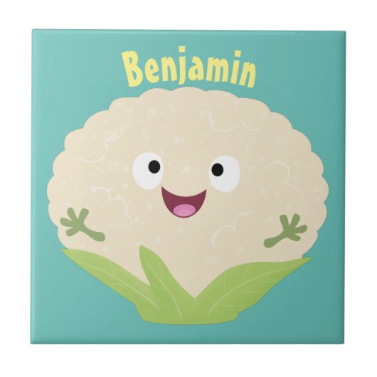 Steenteeltproducten met fijne bloemkool tegeltje (Voorkant)