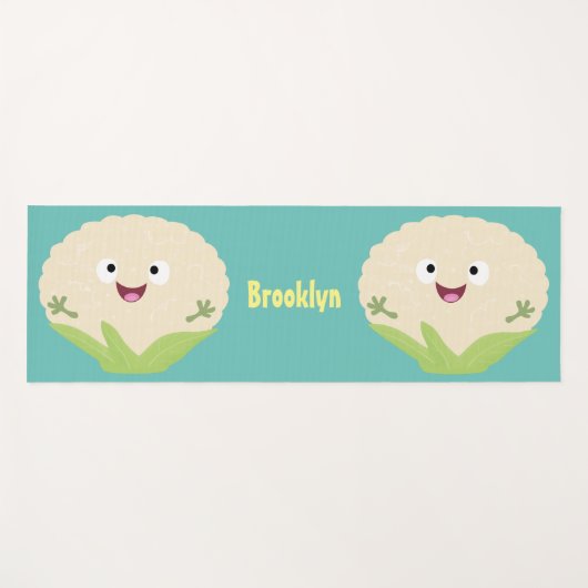 Steenteeltproducten met fijne bloemkool yogamat (Voorkant (horizontaal))