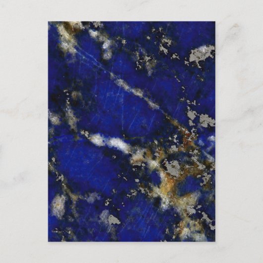 Steentextuur: Lapis lazuli Briefkaart (Voorkant)