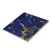 Steentextuur: Lapis lazuli Tegeltje (Zijkant)