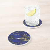 Steentextuur: Lapis lazuli Zandsteen Onderzetter (Zijkant)