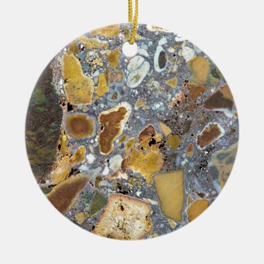 Steentextuur: Lateriet Keramisch Ornament (Voorkant)