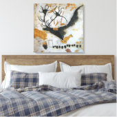 Steentijd Lascaux Megaloceros Grotschilderij Canva Canvas Afdruk (Insitu (Slaapkamer))