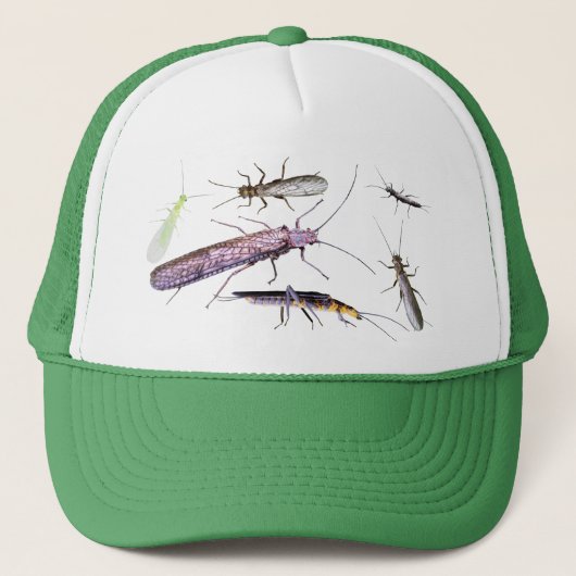 Steenvlieg hoed trucker pet (Voorkant)