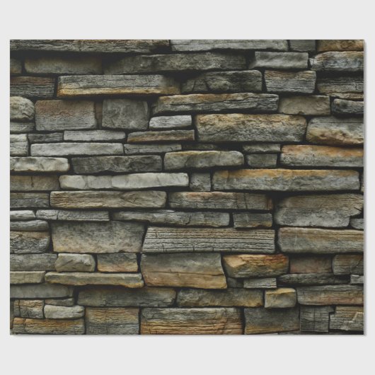 Steenwand Cadeaupapier (Vlak)