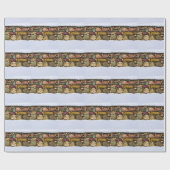 Steenwand in sneeuw cadeaupapier (Vlak)