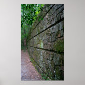 Steenwand langs het Poster van het Bosspoor (Voorkant)