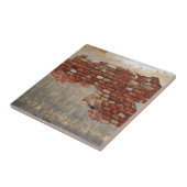 Steenwand van de oude steen tegeltje (Zijkant)