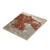 Steenwand van de oude steen tegeltje (Zijkant)