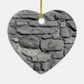 Steenwand. Zwart-wit. Keramisch Ornament (Achterkant)