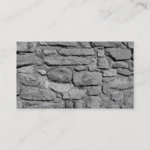 Steenwand. Zwart-wit. Visitekaartje