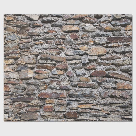 Steenwandtextuur Cadeaupapier (Vlak)