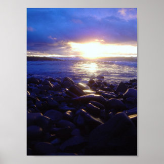 steenzonsondergang poster