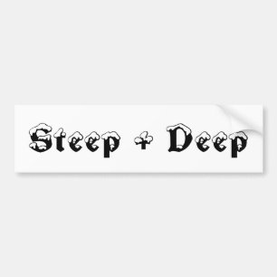 Steep + Deep Bumpersticker