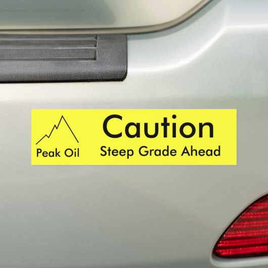 Steep Grade Bumpersticker (Op auto)
