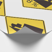 Steep Grade Traffic Sign Trucking Hauling Caution Cadeaupapier (Hoek)