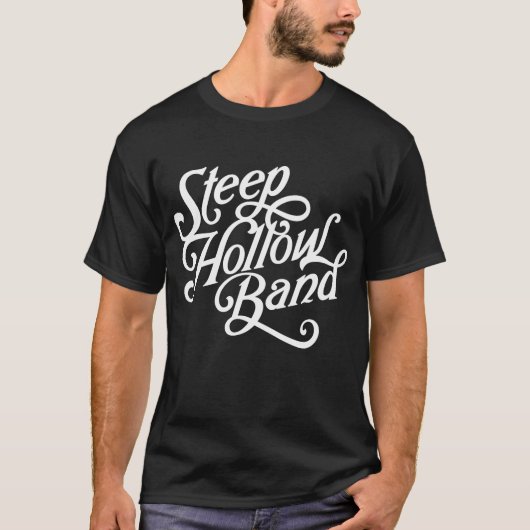 Steep Hollow Band - zwart t-shirt met wit woord lo (Voorkant)