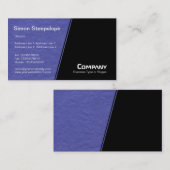 Steep Slope - Blue Wavy Paper Texture Visitekaartje (Voorkant / Achterkant)