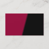 Steep Slope - Crimson Maroon en Black Visitekaartje (Achterkant)