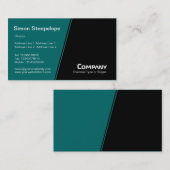 Steep Slope - Donker Blauwgroen en zwart Visitekaartje (Voorkant / Achterkant)