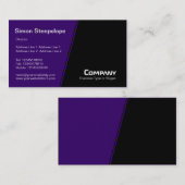 Steep Slope - Donker Paars en zwart Visitekaartje (Voorkant / Achterkant)