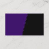 Steep Slope - Donker Paars en zwart Visitekaartje (Achterkant)