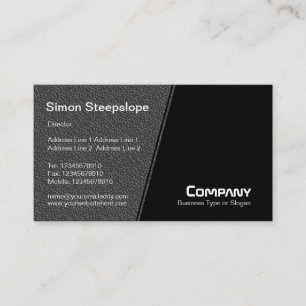 Steep Slope - Donkere grijze reliëftextuur Visitekaartje