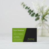 Steep Slope - Groen en Zwart Visitekaartje (Staand voorkant)
