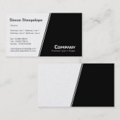 Steep Slope - White en Black (Gold) Visitekaartje (Voorkant / Achterkant)