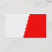 Steep Slope - White en Red (Gold) Visitekaartje (Achterkant)